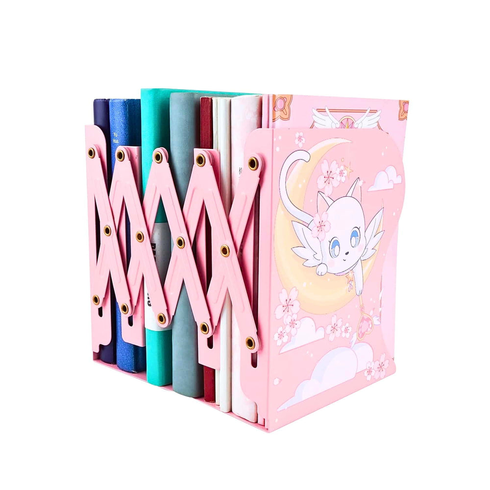 Load image into Gallery viewer, Cat Moon Bookend - Cute Anime Kawaii Book Stop