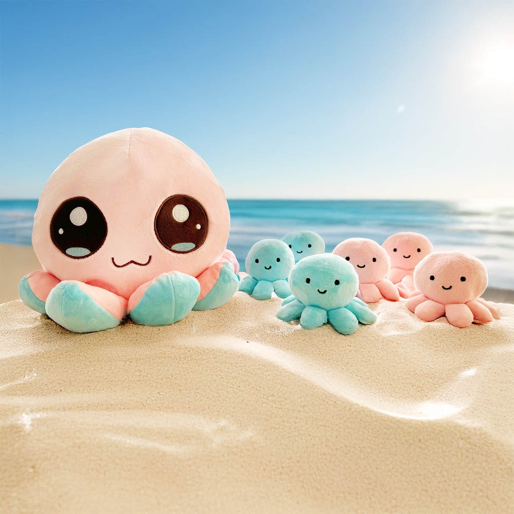 Load image into Gallery viewer, Octopus Plush | 7 Bundle Pink Blue Kawaii Large Plushie