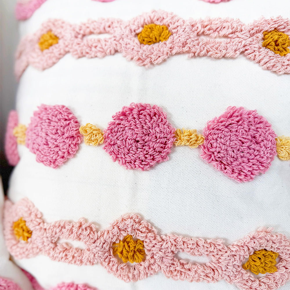 Load image into Gallery viewer, Pink Boho Throw Pillow Covers โ 2 Pack