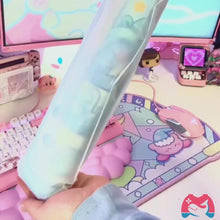 Load and play video in Gallery viewer, Shark Desk Pad - Cute Blue Ocean Mousepad
