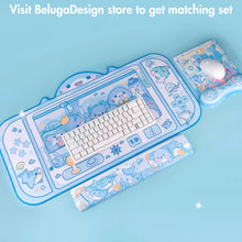 Load image into Gallery viewer, Shark Wrist Rest | Cute Kawaii Anime Pastel Blue