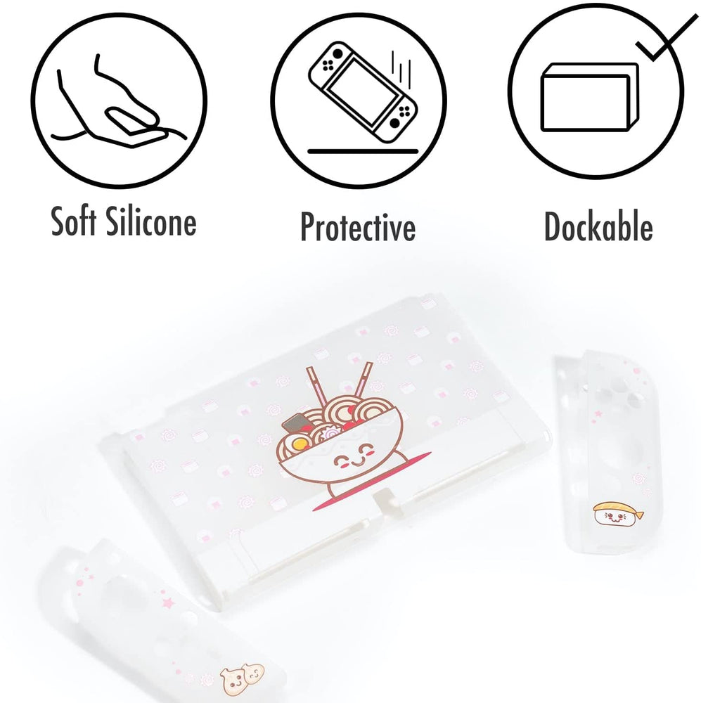 Load image into Gallery viewer, Ramen Case - Clear Nintendo Switch Lite OLED