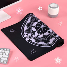Load image into Gallery viewer, Cardcaptor Sakura Desk Mat - Constellation Star Black and Pink Mousepad