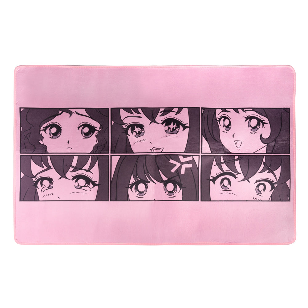 Load image into Gallery viewer, Anime Eyes Carpet Mat - Large Rectangular Rug