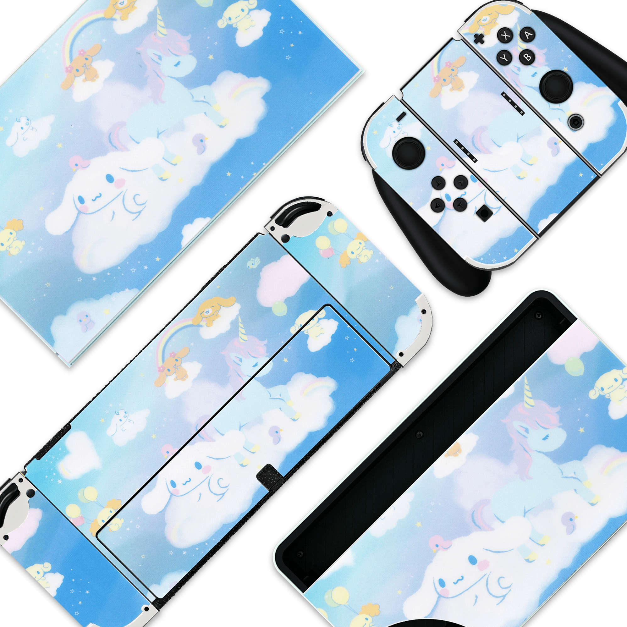Blue Cinnamoroll Dog Nintendo Switch OLED or Lite Skin Beluga