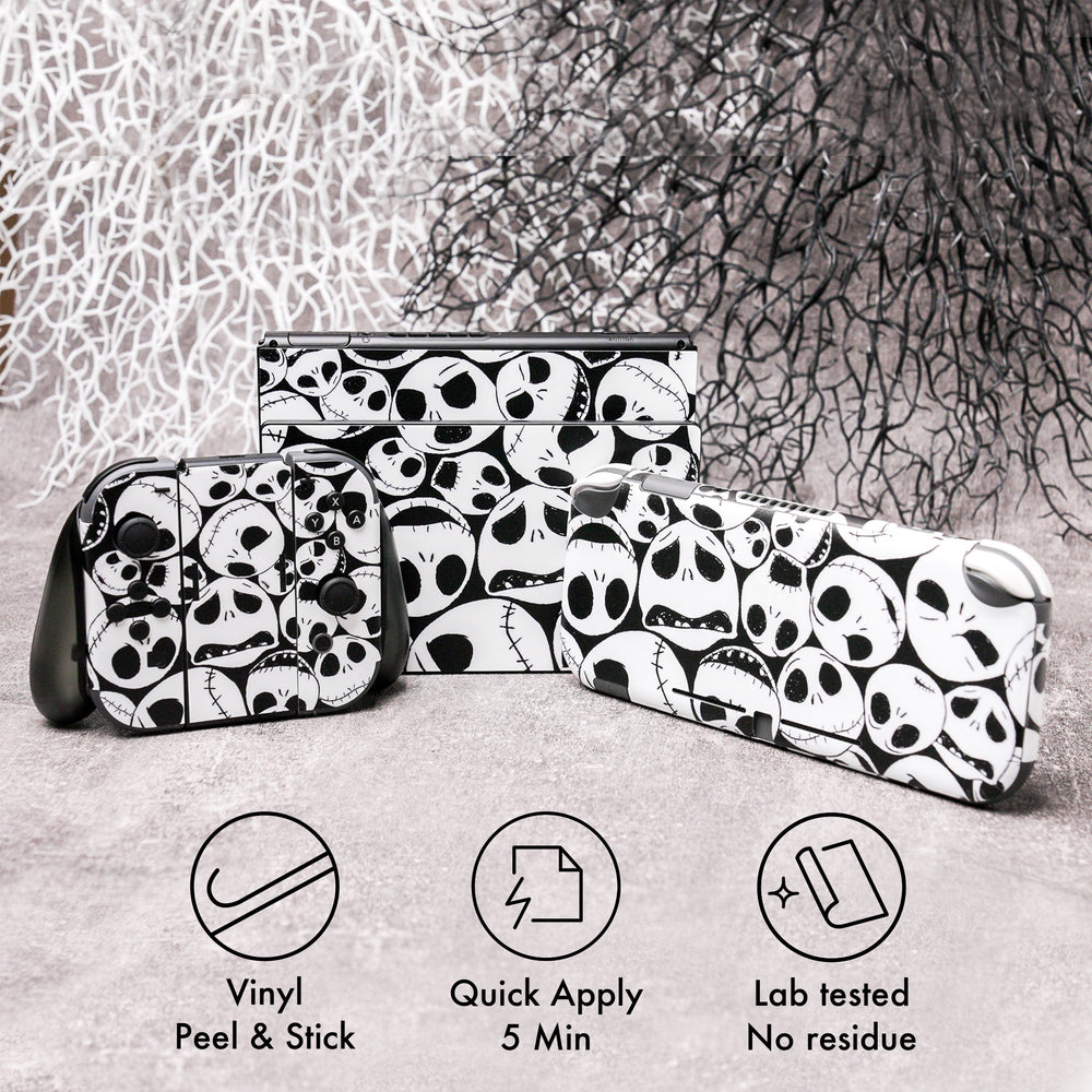 Load image into Gallery viewer, Skulls Switch Skin - Gothic Nintendo Switch Lite OLED Wrap