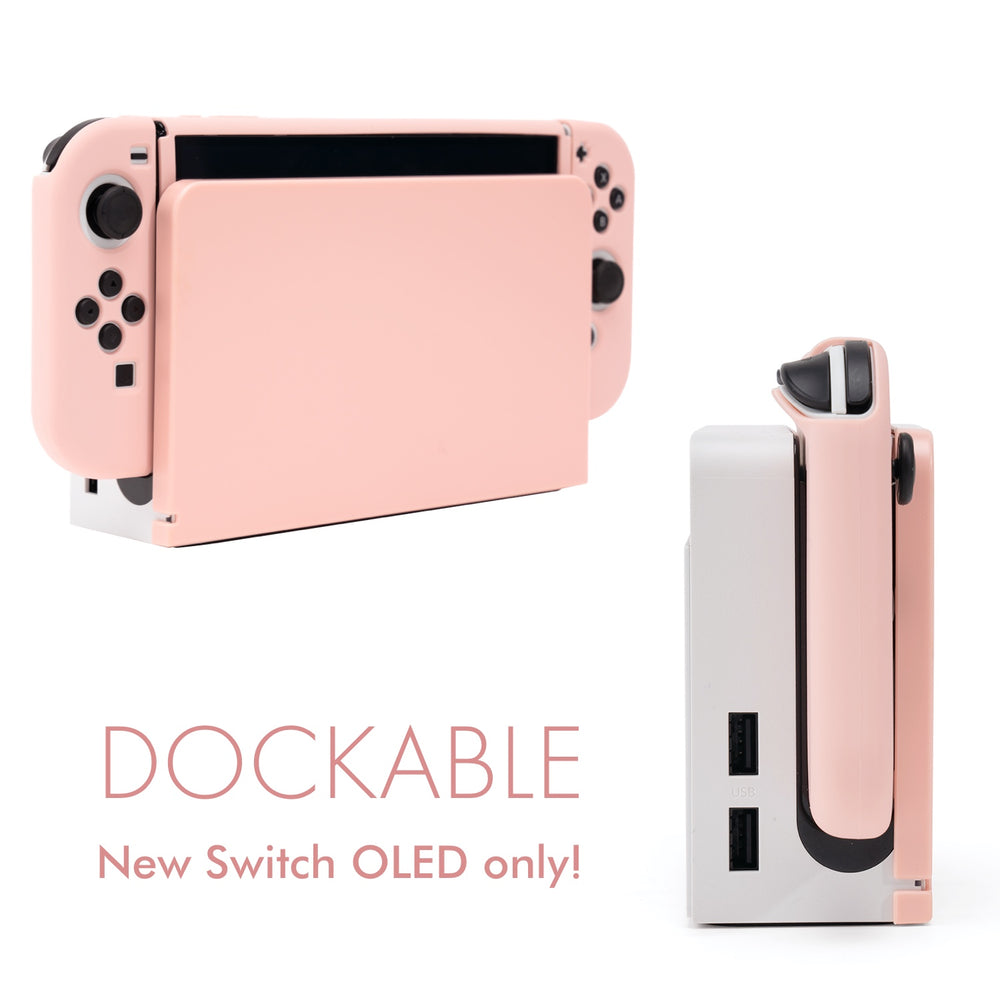 Load image into Gallery viewer, Pink Case + Dock Sleeve - Nintendo Switch OLED