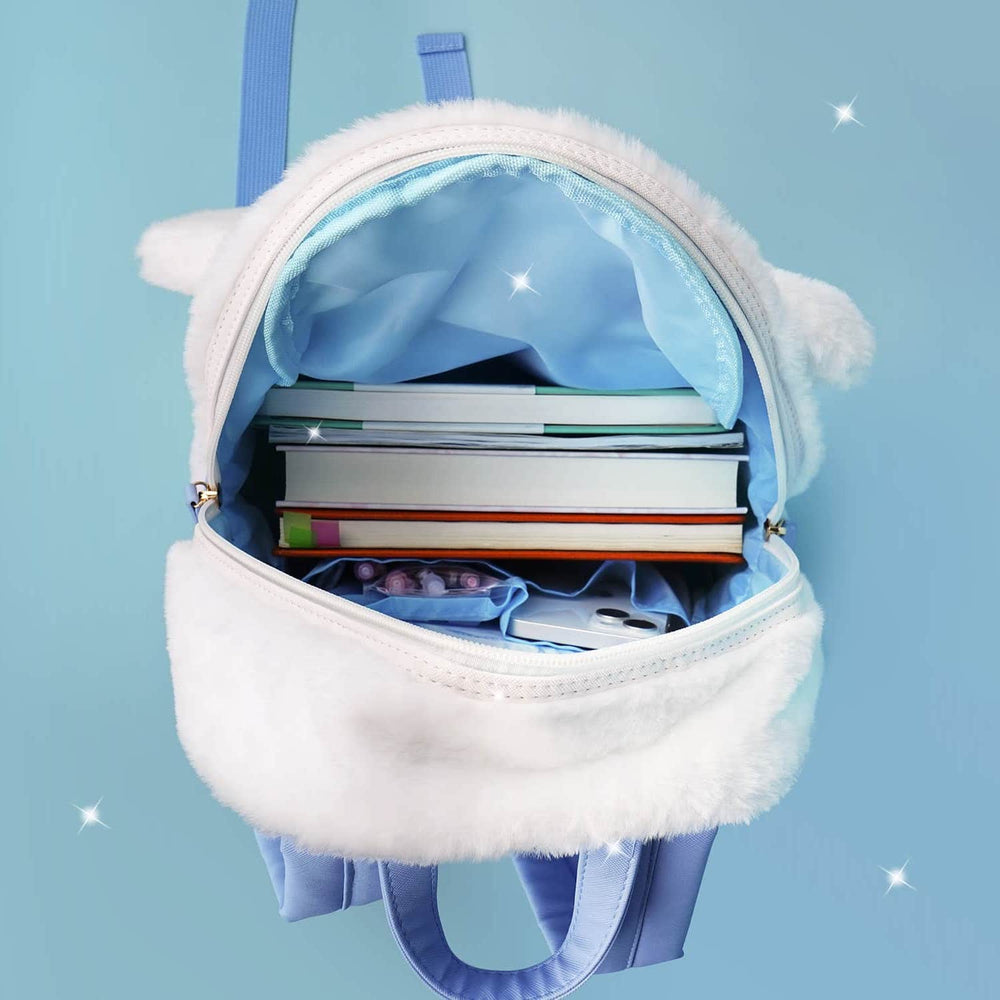 Load image into Gallery viewer, Cinnamoroll Backpack - Anime Blue White Fluffy Bag
