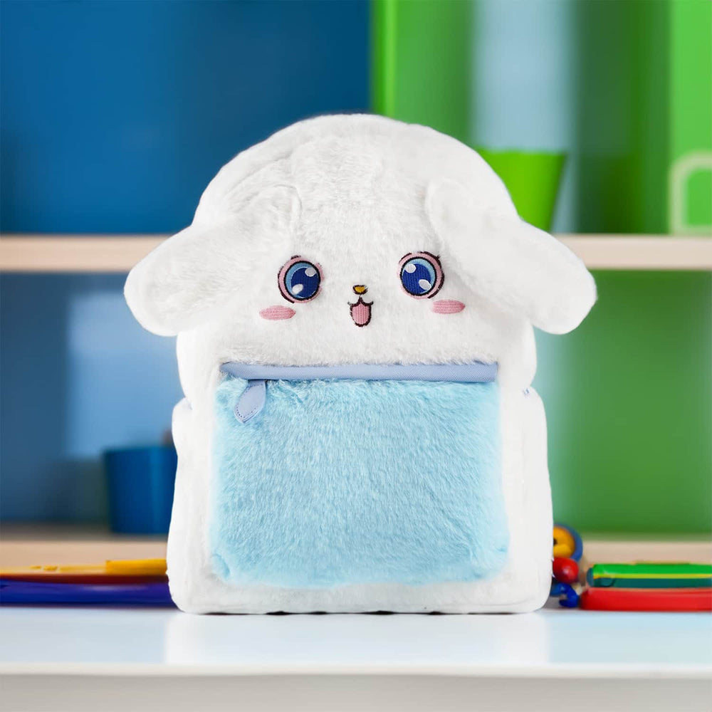 Load image into Gallery viewer, Cinnamoroll Backpack - Anime Blue White Fluffy Bag
