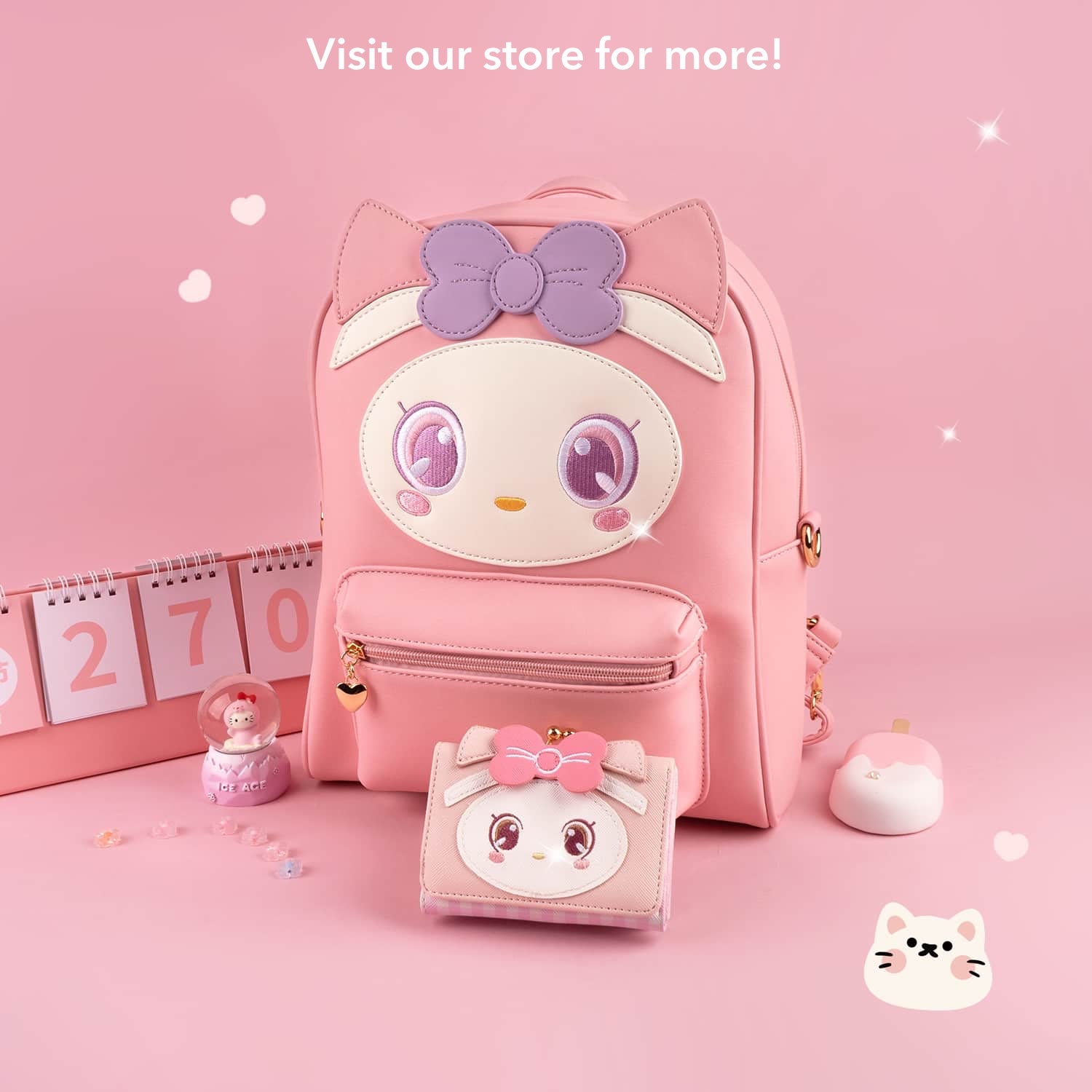 Kawaii cat backpack online