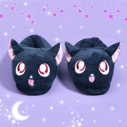 Cat Slippers - Women Moon Anime Luna Blue