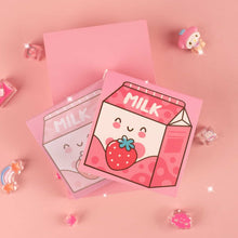 Load image into Gallery viewer, Milk Carton Sticky Notes - Kawaii Notepads
