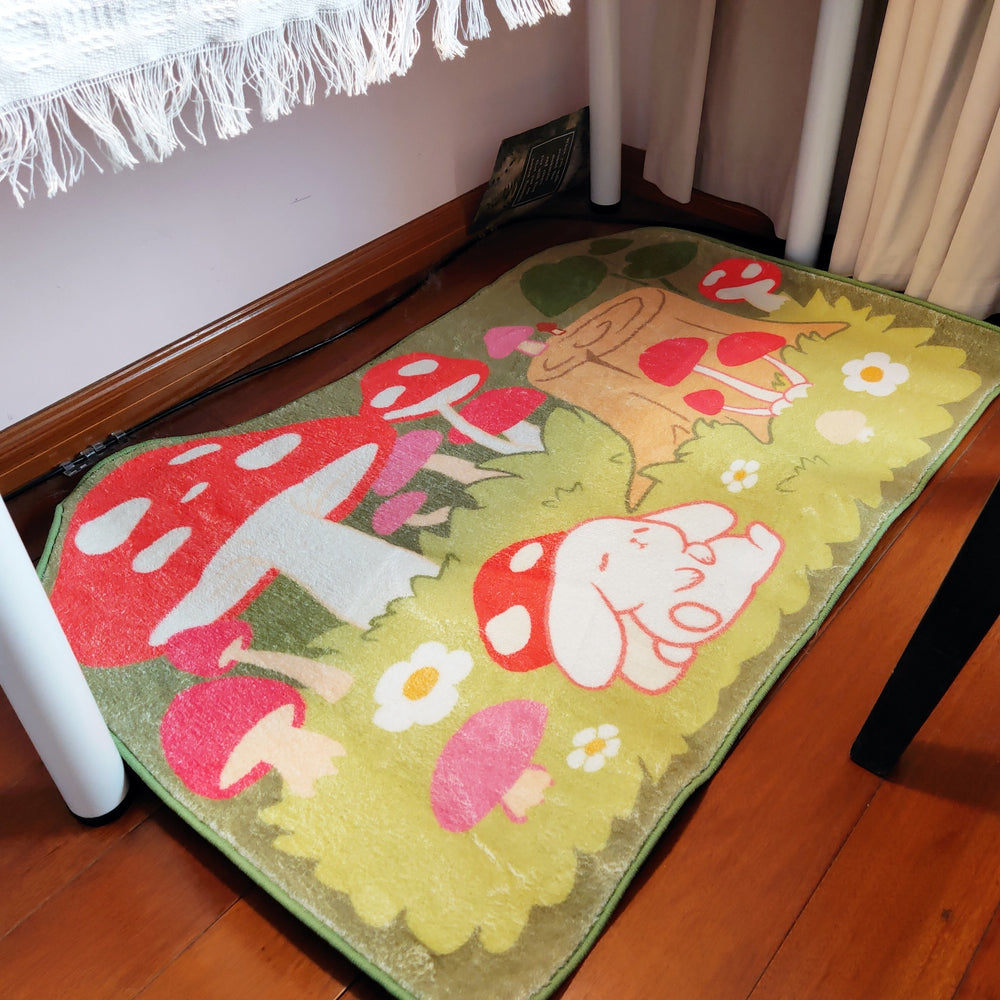 Load image into Gallery viewer, Mushroom Rug | Cute Large Rectangular Carpet Home Decor
