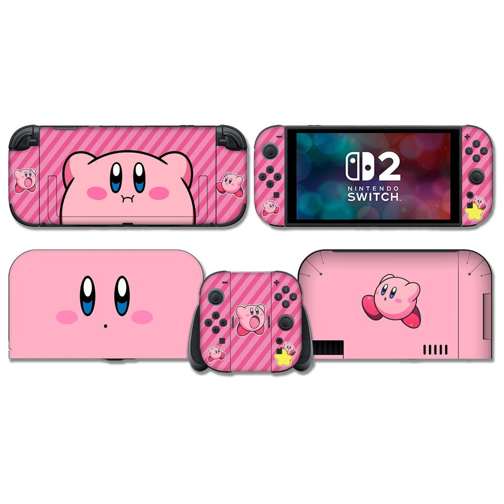 Load image into Gallery viewer, Kirby Skin | Pink Anime Nintendo Switch Lite OLED Switch 2 Wrap
