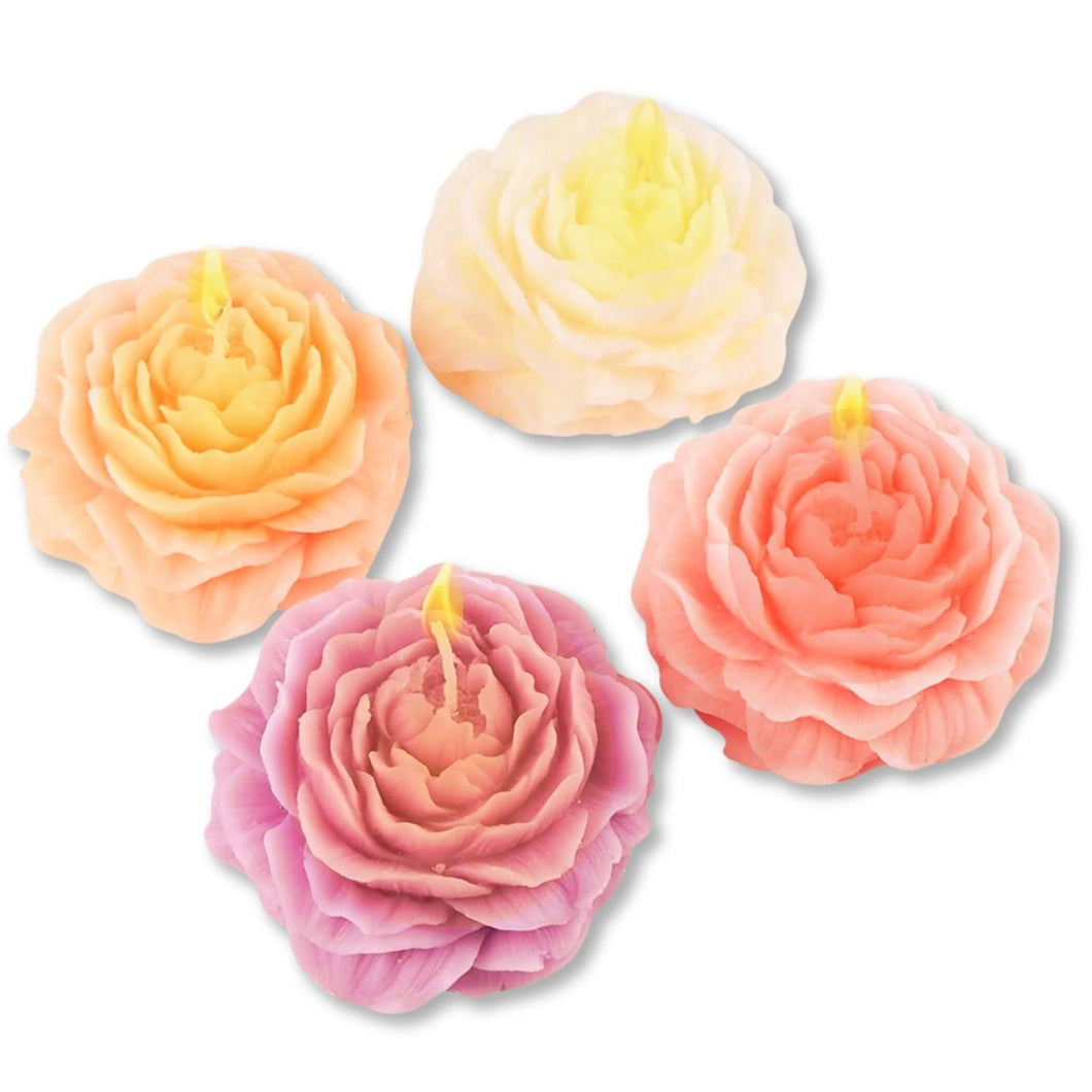 Peony Candles – 4 Pack Floral Scented Aroma