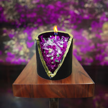Load image into Gallery viewer, Amethyst Crystal Candle - Unscented Purple Soy
