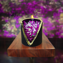 Load image into Gallery viewer, Amethyst Crystal Candle - Unscented Purple Soy