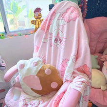 Load image into Gallery viewer, Sakura Cat Blanket - Kawaii Pink Pastel Throw Blanket