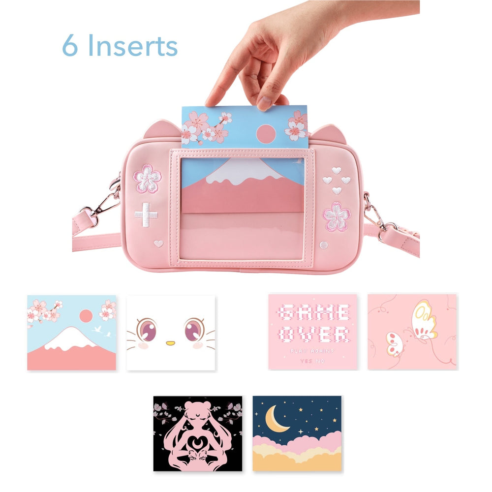 Load image into Gallery viewer, BelugaDesign Sakura Game Purse 6 Cards Handbag
