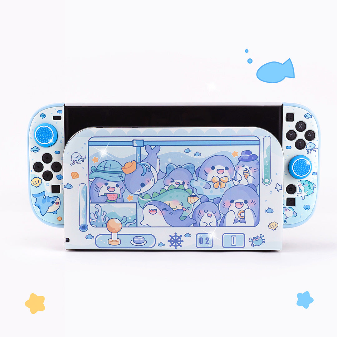 Shark Bundle for Nintendo Switch 2 | Kawaii Pastel Blue Ocean