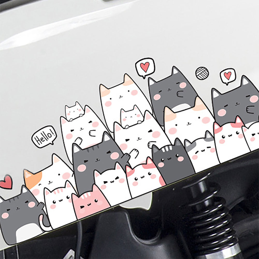Cat Stickers Kawaii Vinyl Decal for Laptop Car Water Bottle