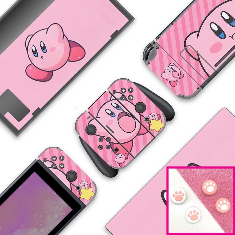 Kirby Skin - Pink Anime Nintendo Switch Lite OLED Wrap