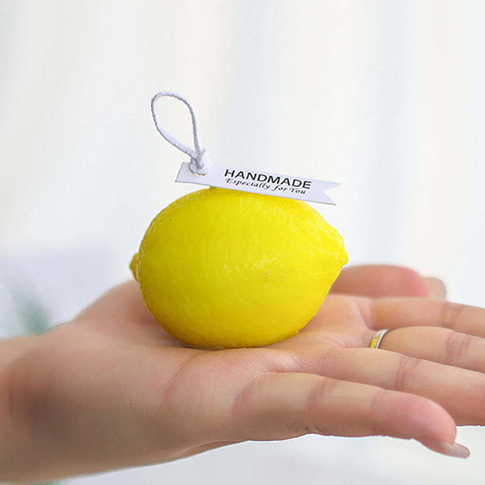 Load image into Gallery viewer, Lemon Candles – Cute Scented Room Decor 2 Pack
