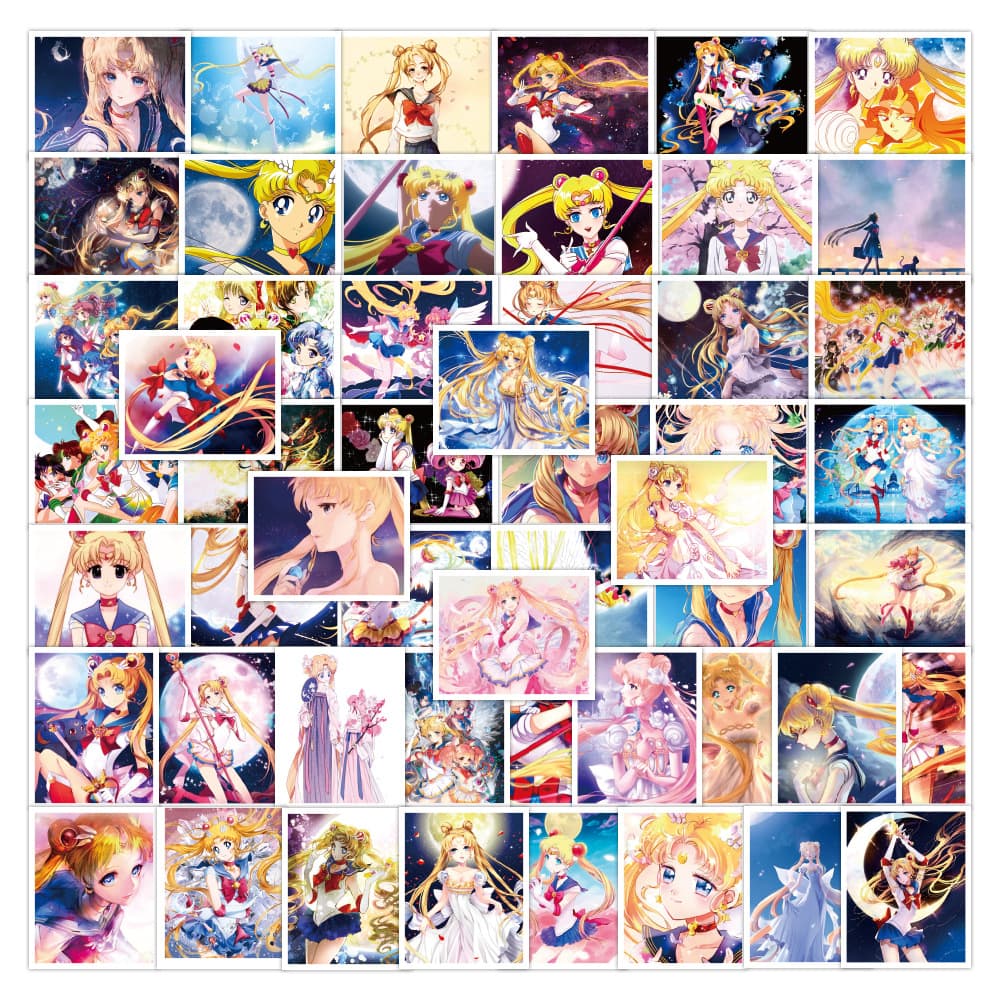 Moon Anime Stickers 50 Pack