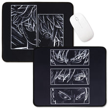 Load image into Gallery viewer, Anime Mousepads - 2 Pack Black White Ninja Mouse Pads
