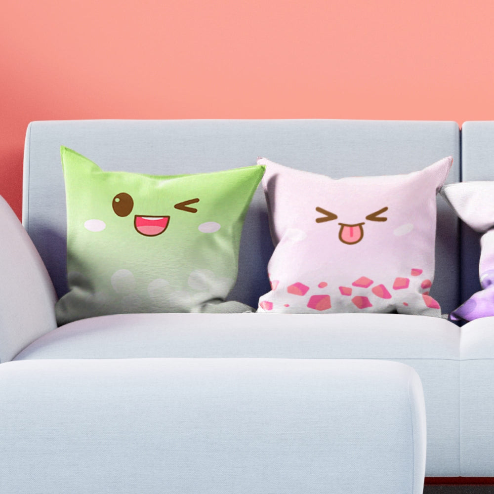 Load image into Gallery viewer, Boba Pillow Case - Cute Anime Throw Covers