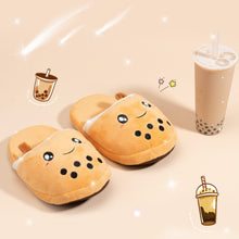 Load image into Gallery viewer, Boba Womens Slippers - Cute Anime Kawaii Bubble Tea
