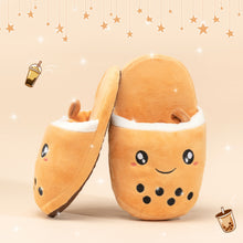 Load image into Gallery viewer, Boba Womens Slippers - Cute Anime Kawaii Bubble Tea
