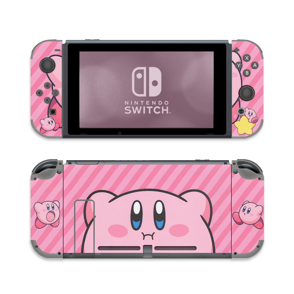 Load image into Gallery viewer, Kirby Skin - Pink Anime Nintendo Switch Lite OLED Wrap
