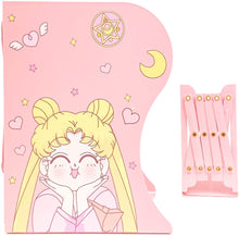 Load image into Gallery viewer, Sailor Moon Bookend - Cute Anime Book Stop

