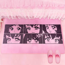 Load image into Gallery viewer, Anime Eyes Carpet Mat - Large Rectangular Rug
