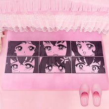 Load image into Gallery viewer, Anime Eyes Carpet Mat - Large Rectangular Rug