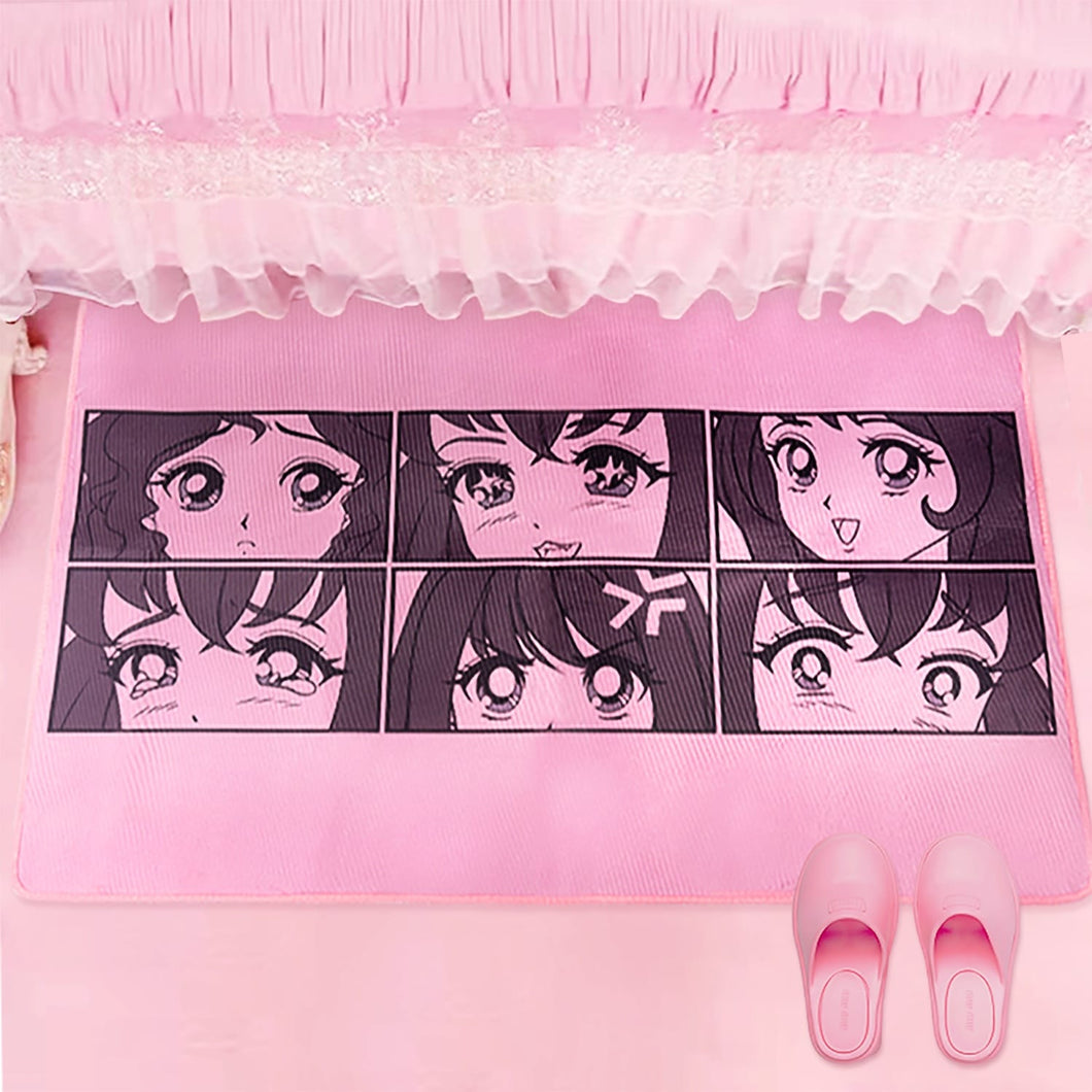 Anime Eyes Carpet Mat - Large Rectangular Rug