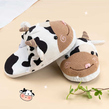 Load image into Gallery viewer, Cow Slippers - Cute Adult Womens Medium Slides
