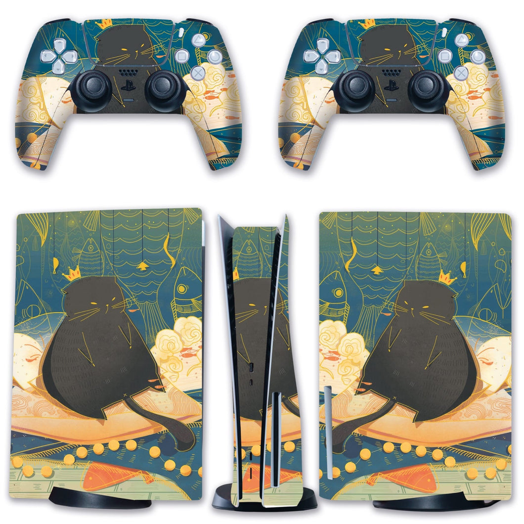 Fat Cat PS5 Skin - Cute Vinyl Wrap Sticker Sony Playstation 5