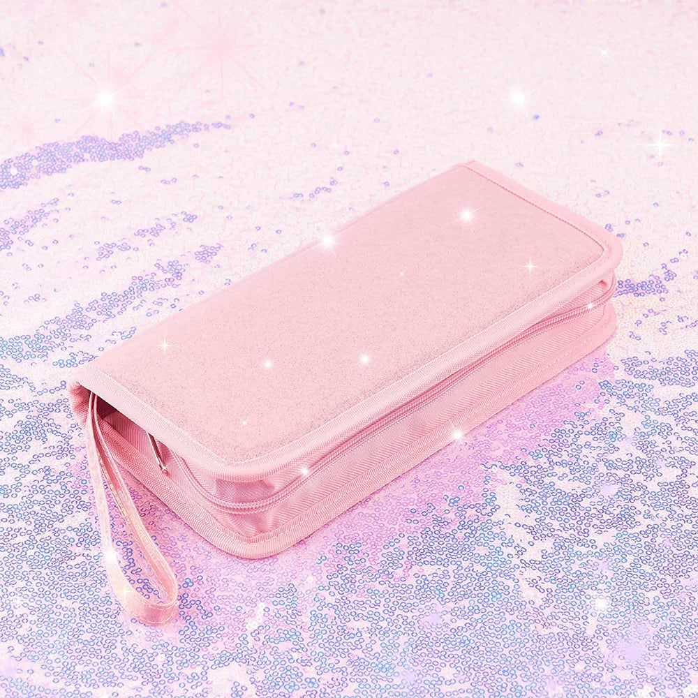 Load image into Gallery viewer, Pink Glitter Carrying Case - Nintendo Switch Lite Standard OLED
