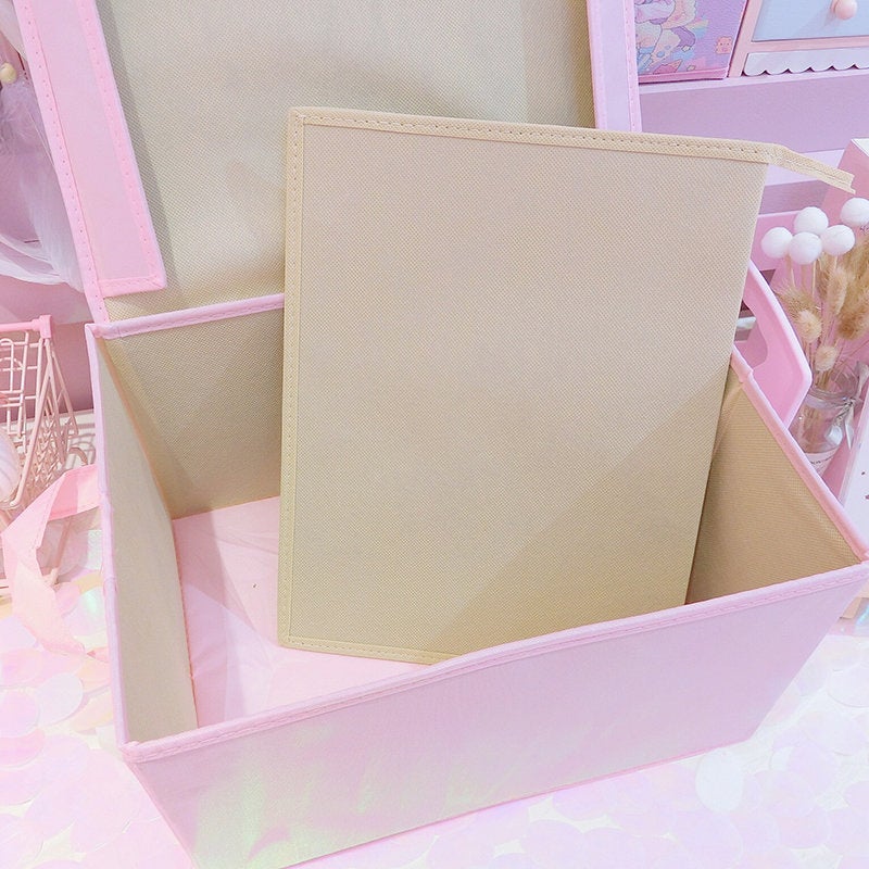 Load image into Gallery viewer, Large Sailor Moon Organizer - Pink Foldable Pastel Bin
