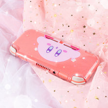 Load image into Gallery viewer, Kirby Case - Clear Pink Glitter Nintendo Switch Lite