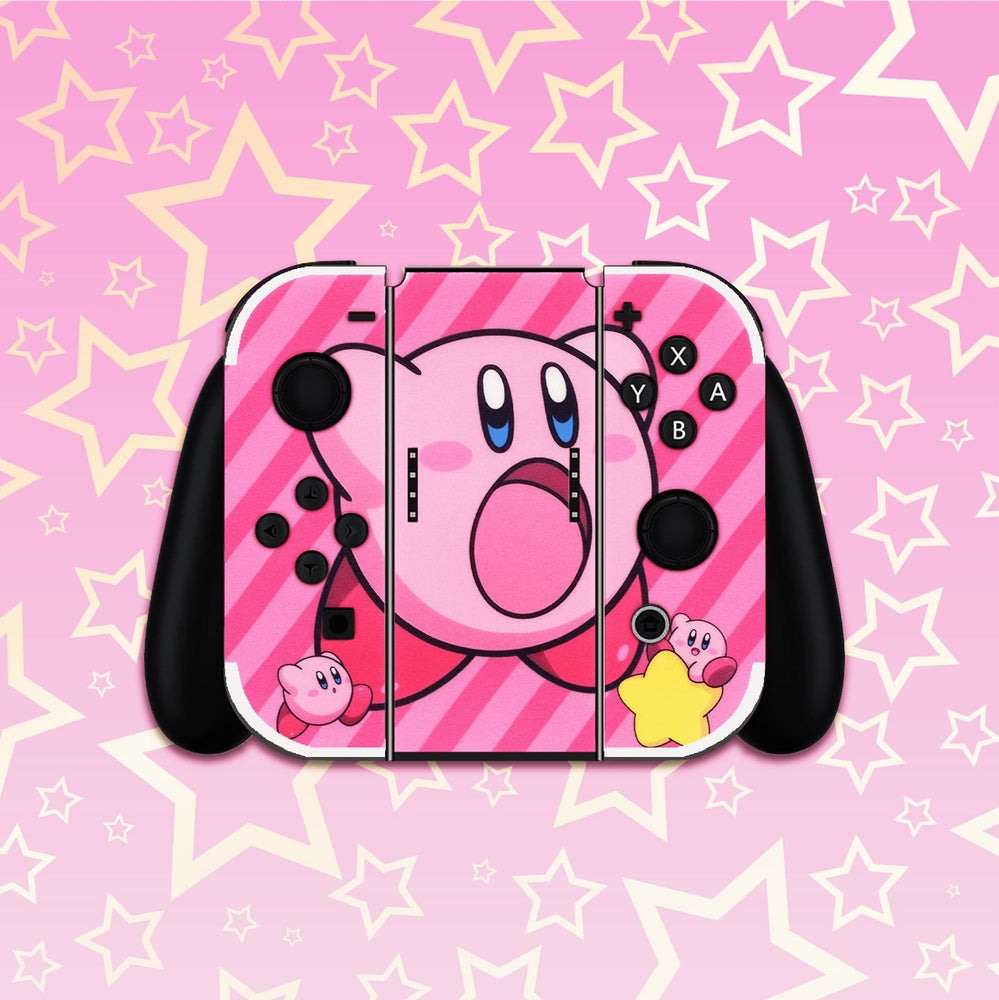 Load image into Gallery viewer, Kirby Skin - Pink Anime Nintendo Switch Lite OLED Wrap
