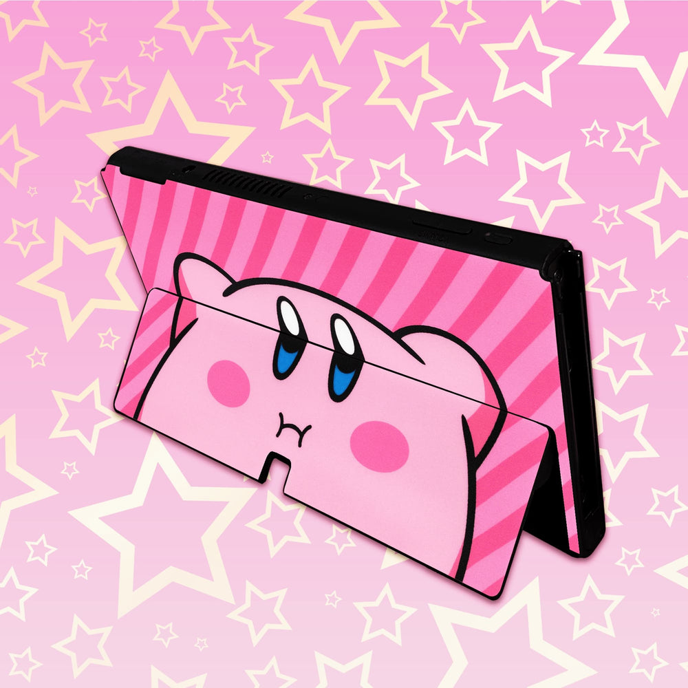 Load image into Gallery viewer, Kirby Skin - Pink Anime Nintendo Switch Lite OLED Wrap
