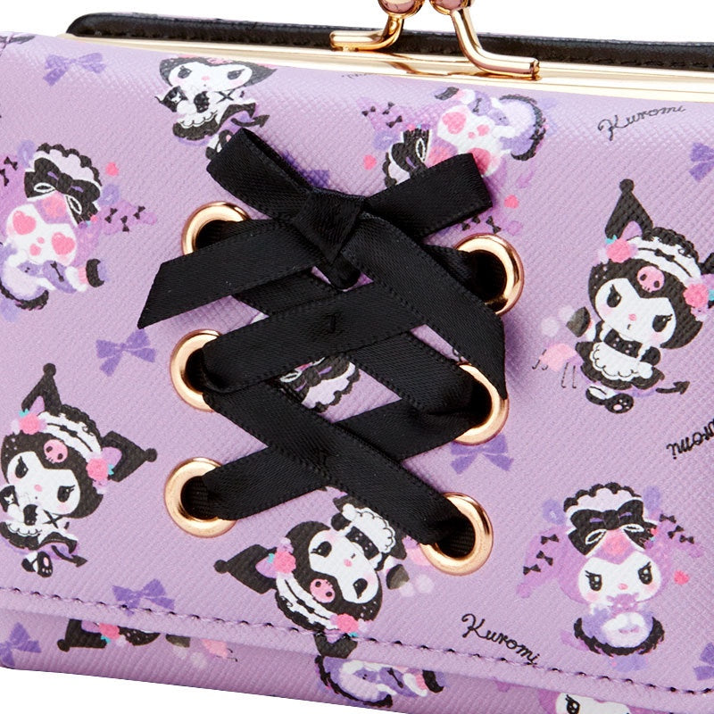 Load image into Gallery viewer, Kuromi Wallet - Sanrio Black Purple Wallet
