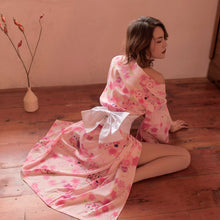 Load image into Gallery viewer, Sakura Lingerie Set - Cute Sexy Japanese Sleepwear with Belt
