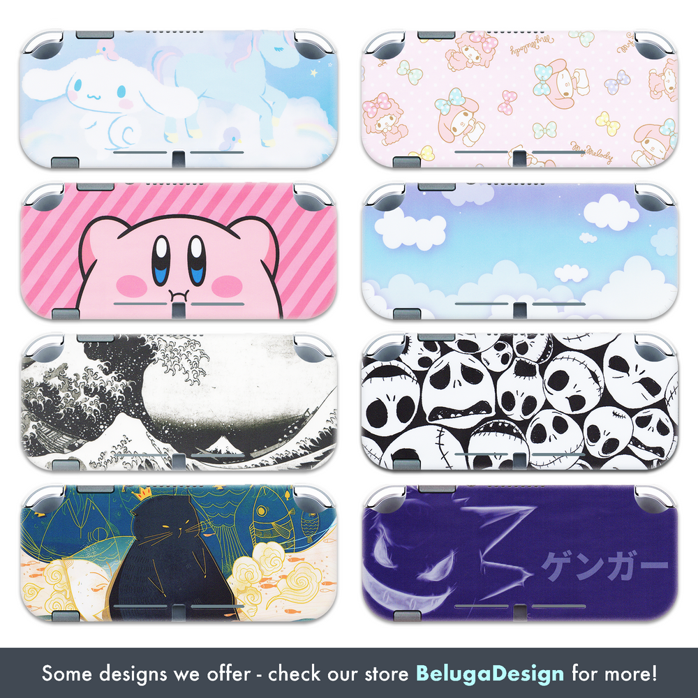 Load image into Gallery viewer, Black Rose Skin - Flower Nintendo Switch OLED or Lite Wrap
