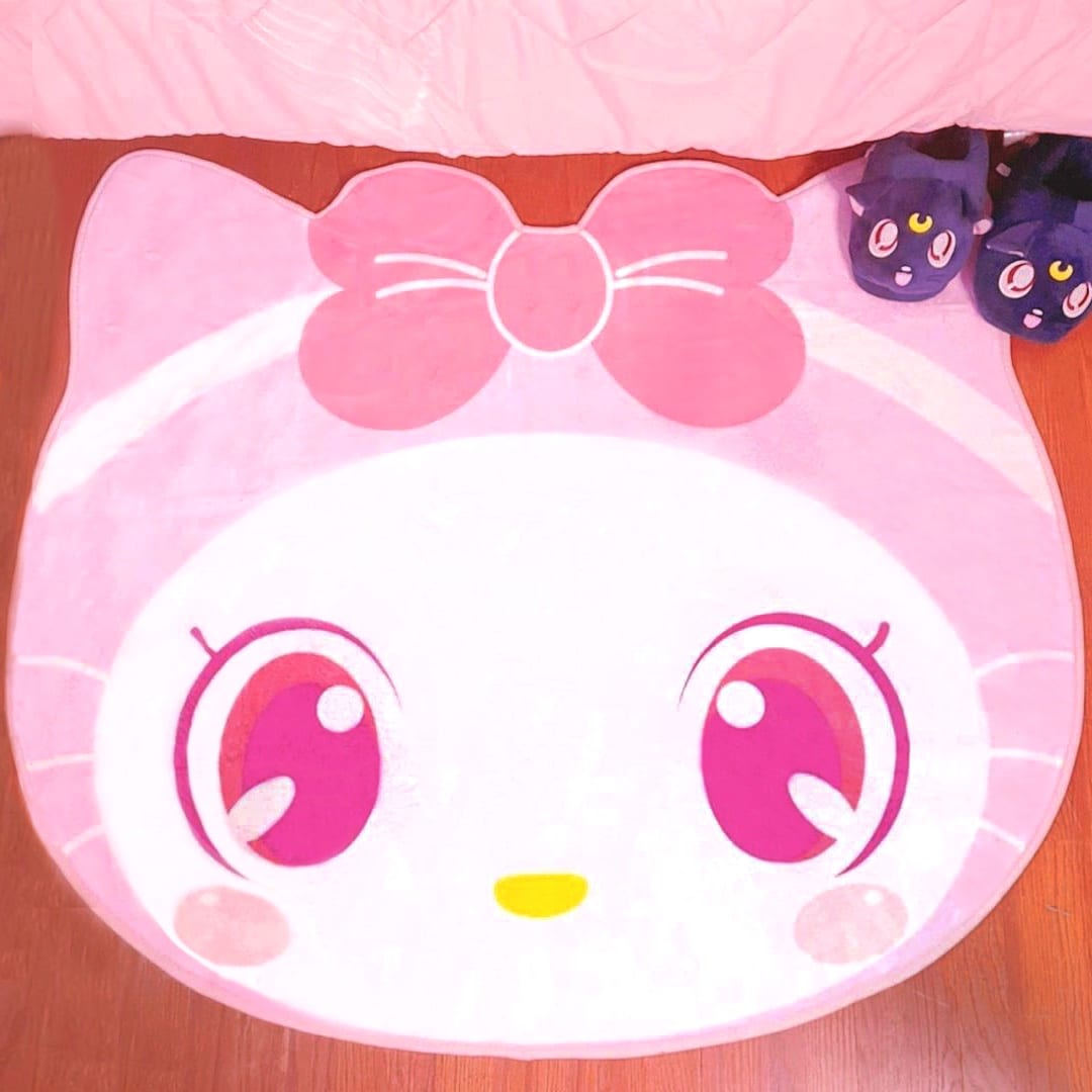 Hello Melody Anime Rug - Cute Kawaii Kitty Carpet – Beluga Design
