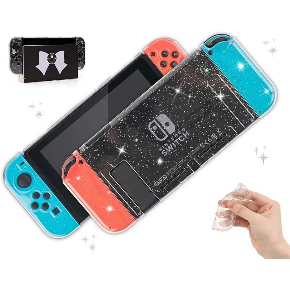 Glitter Case Clear Shell Nintendo Switch Standard Lite OLED