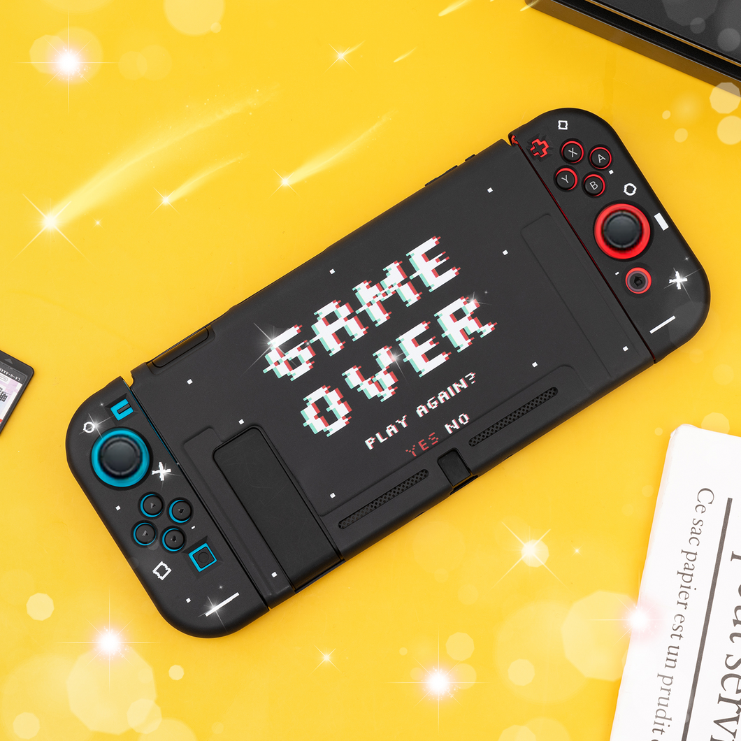 Game Over Switch Case - Black Retro Nintendo Switch, Lite, OLED